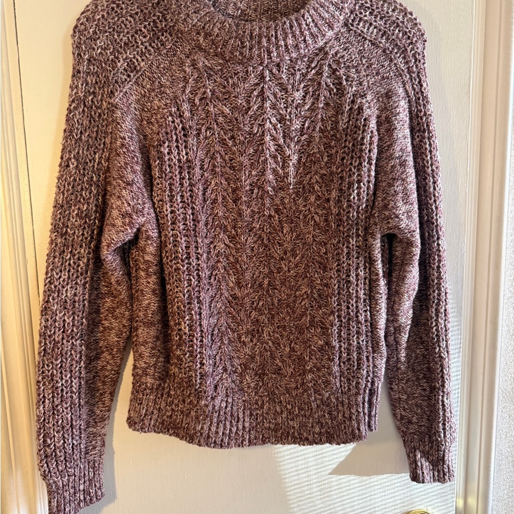Lucky Brand Purple Knitted Sweater Cotton Blend Women’s size Large